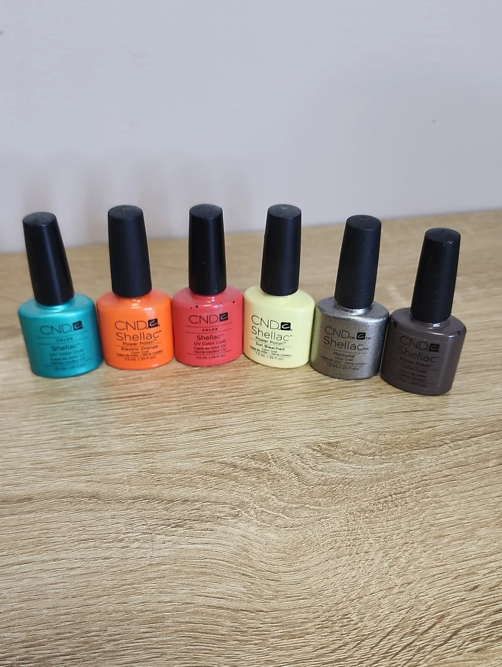 CND Shellac Gel Polish Lot — Bright & Metallic Shades